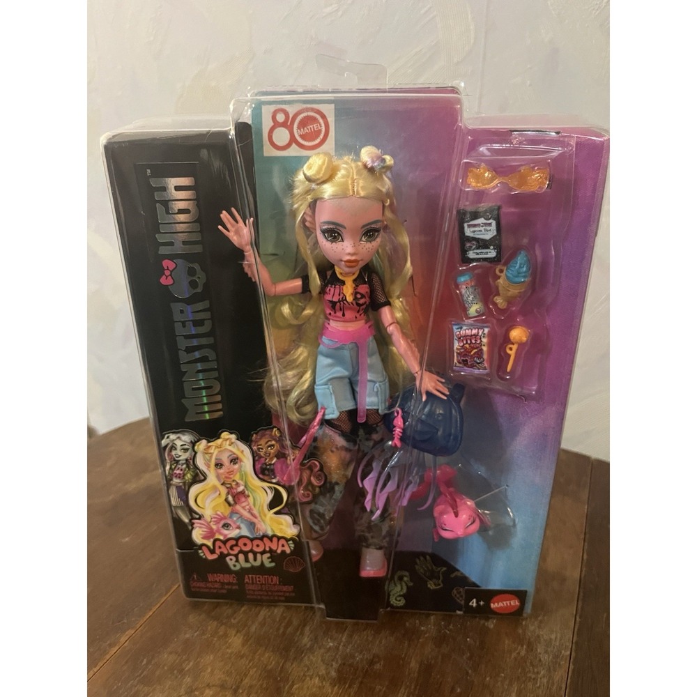 Monster High Lagoona‎ Blue Neptuna 2024 With Acc New-Mattel 80th Anniversary